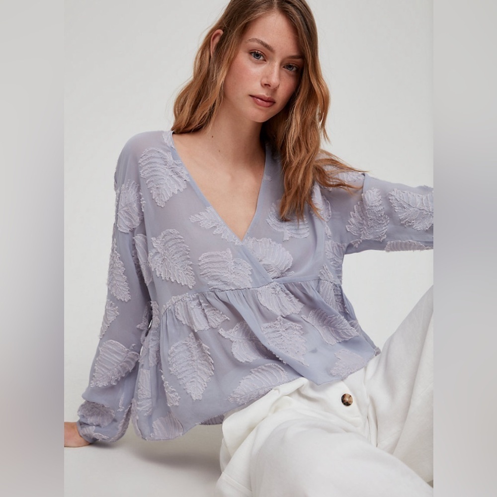 Aritzia Wilfred Augustine Blouse in Aleutian